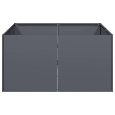 Kukkalaatikko antrasiitti 80x80x40 cm kylmävalssattu teräs
