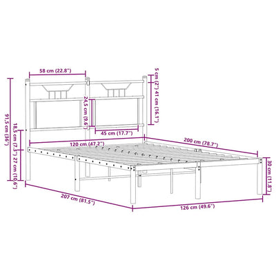 Savutammi sängynrunko ilman patjaa Trufasu 120x200cm (puinen)