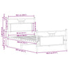 Savutammi sängynrunko ilman patjaa Trufasu 90x200cm (puinen)