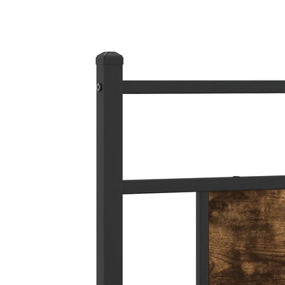 Sängynpääty savutammi 80 cm tekninen puu ja teräs