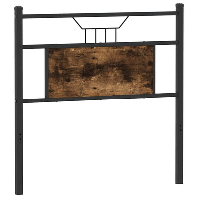 Sängynpääty savutammi 90 cm tekninen puu ja teräs