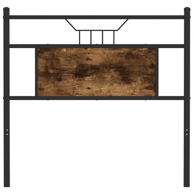 Sängynpääty savutammi 90 cm tekninen puu ja teräs
