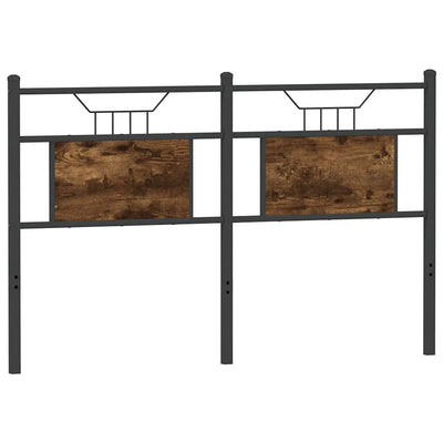 Sängynpääty savutammi 137 cm tekninen puu ja teräs
