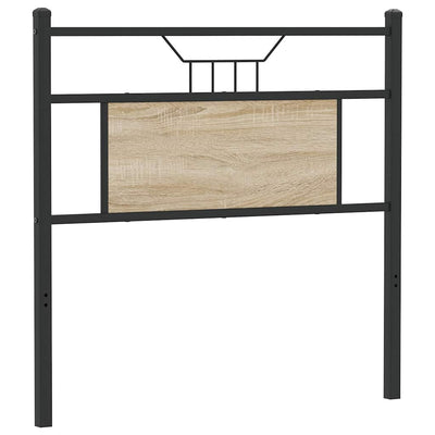 Sängynpääty Sonoma-tammi 80 cm tekninen puu ja teräs