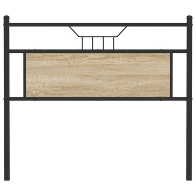 Sängynpääty Sonoma-tammi 100 cm tekninen puu ja teräs