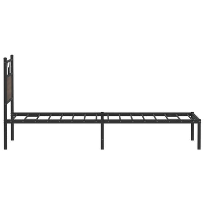 Sängynrunko ilman patjaa ruskea tammi 80x200 cm tekninen puu