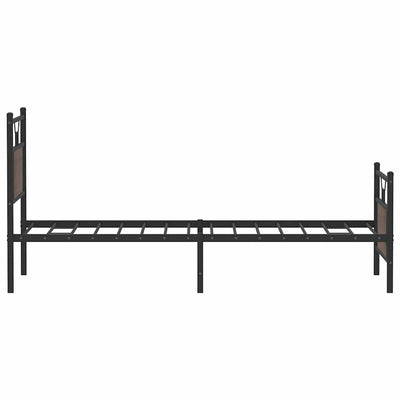 Sängynrunko ilman patjaa ruskea tammi 80x200 cm tekninen puu