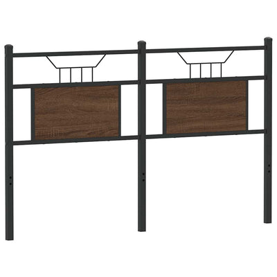 Ruskea sängynpääty Vlasta 137cm (puinen ja teräs)