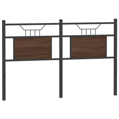 Ruskea sängynpääty Vlasta 137cm (puinen ja teräs)