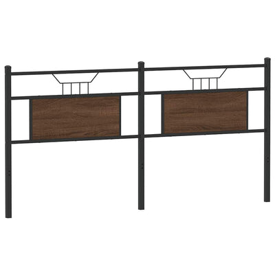 Ruskea sängynpääty Vlasta 180cm (puinen ja teräs)