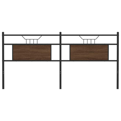 Ruskea sängynpääty Vlasta 180cm (puinen ja teräs)