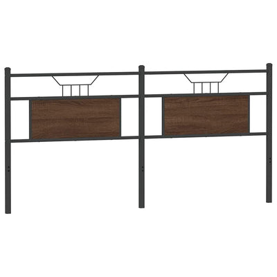 Ruskea sängynpääty Vlasta 180cm (puinen ja teräs)