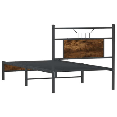 Sängynrunko ilman patjaa savutammi 75x190 cm tekninen puu