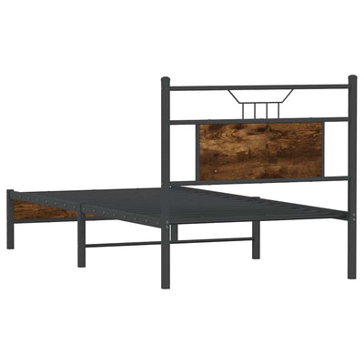 Sängynrunko ilman patjaa savutammi 80x200 cm tekninen puu