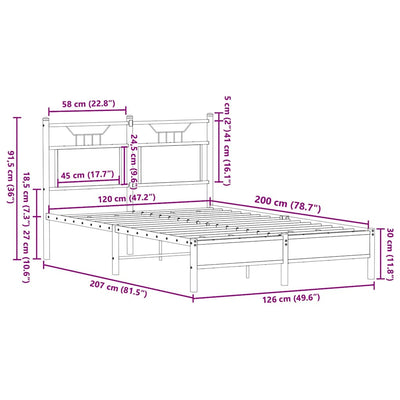 Savutammi sängynrunko ilman patjaa Trufasu 120x200cm (puinen)