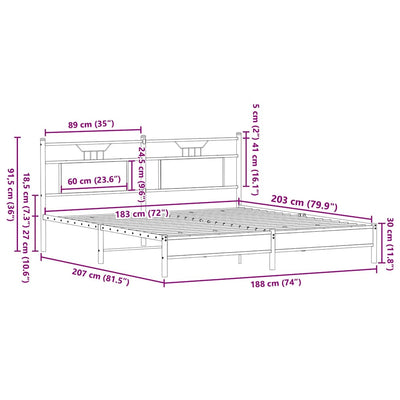 Savutammi sängynrunko ilman patjaa Trufasu 183x203cm (puinen)