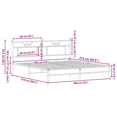 Savutammi sängynrunko ilman patjaa Trufasu 183x213cm (puinen)