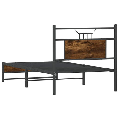Sängynrunko ilman patjaa savutammi 90x200 cm tekninen puu