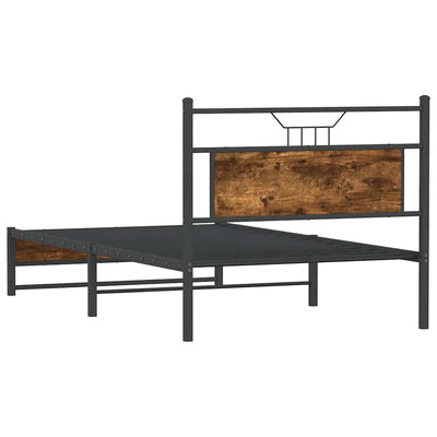 Sängynrunko ilman patjaa savutammi 100x200 cm tekninen puu