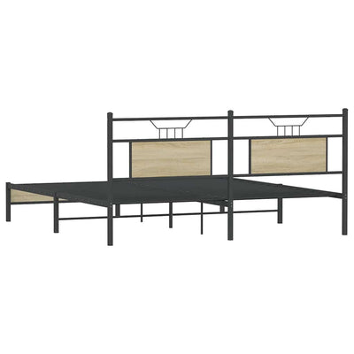 Sonoma tammi sängynrunko ilman patjaa Trufasu 183x213cm (puinen)