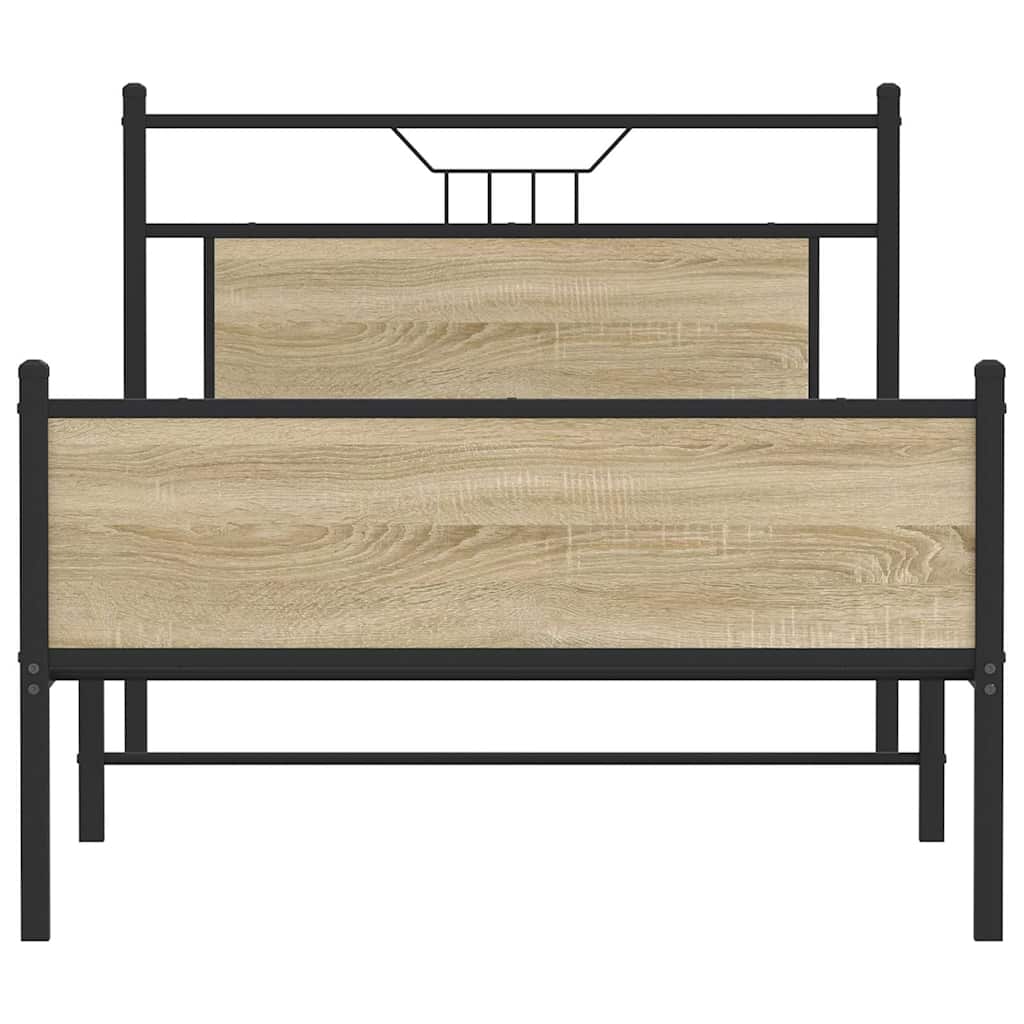 Trufasu 100x190cm sängynrunko ilman patjaa Sonoma-tammi (puinen)