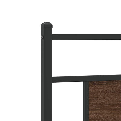 Ruskea tammi sängynrunko ilman patjaa Trufasu 80x200cm (puinen)