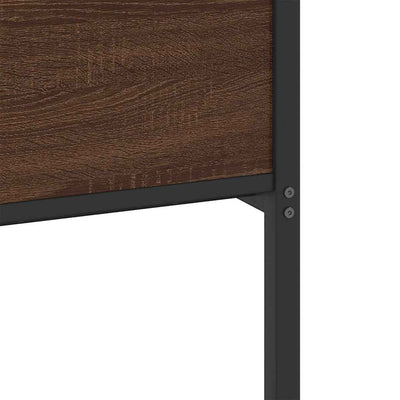 Ruskea tammi sängynrunko ilman patjaa Trufasu 120x190cm (puinen)