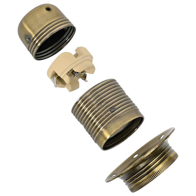 Pronssi lampuntelineet Rusetu (2 kpl e27)