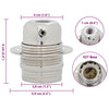Lampuntelineet 2 kpl Satin Nickel E27