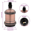 Lampuntelineet 2 kpl Red Bronze E27