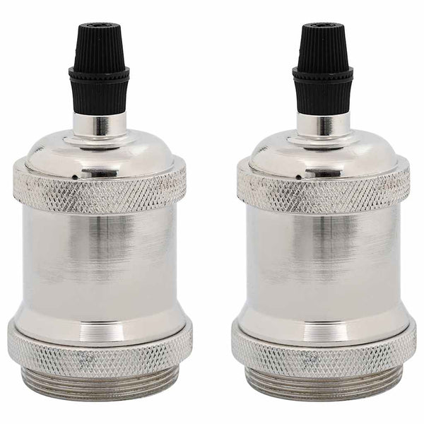 Lampuntelineet 2 kpl Satin Nickel E27