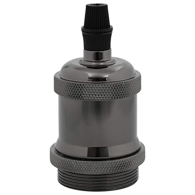 Kiiltävä musta lampun pidikkeet Rusetu (2 kpl e27)