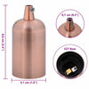 Lampuntelineet 2 kpl Red Bronze E27
