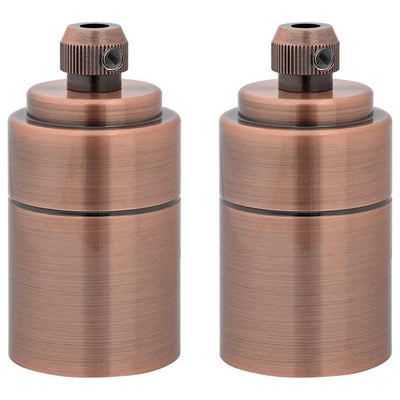 Red bronze lampuntelineet Rusetu (2 kpl e27)