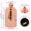 Lampuntelineet 2 kpl Rose Gold E27