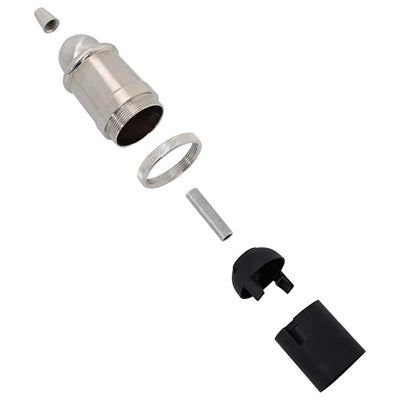 Satin nickel lampuntelineet Rusetu (2 kpl e27)