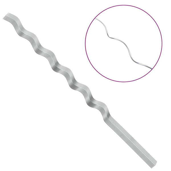 Kasvituki 50 kpl Hopea 150 x 0,6 x 0,6 cm Teräs