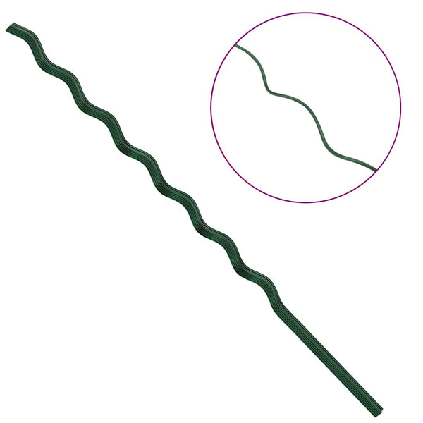Kasvituki 20 kpl Vihreä 170 x 0,6 x 0,6 cm Teräs
