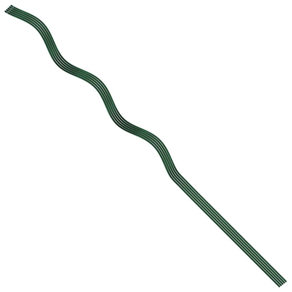 Kasvituki 5 kpl Vihreä 110 x 0.6 x 0.6 cm Teräs