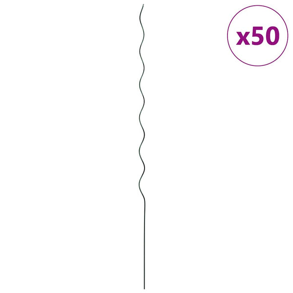 Kasvituki 50 kpl Vihreä 150 x 0,6 x 0,6 cm Teräs