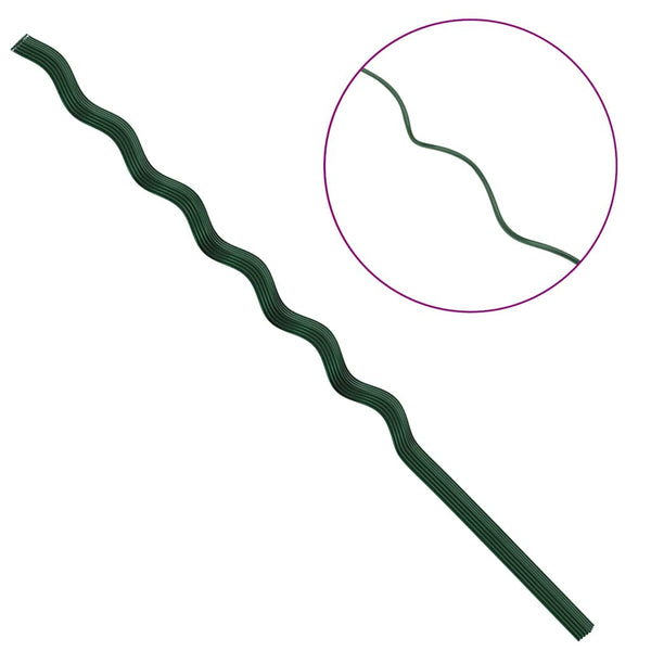 Kasvituki 20 kpl Vihreä 150 x 0,6 x 0,6 cm Teräs