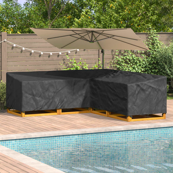 Huonekalusuojus 270 x 270 x 80 cm 600D Oxford-kangas L-muoto