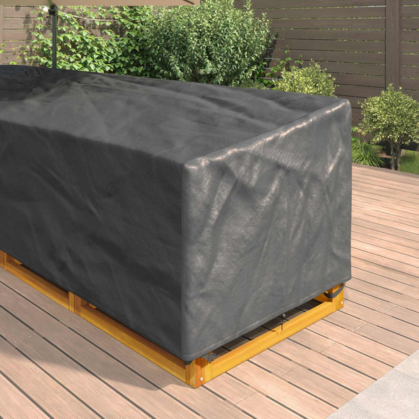 Huonekalusuojus 300 x 300 x 80 cm 210D Oxford-kangas L-muoto