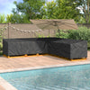Huonekalusuojus 300 x 300 x 80 cm 210D Oxford-kangas L-muoto