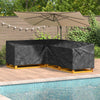 Huonekalusuojus 250 x 180 x 80 cm 420D Oxford-kangas L-muoto