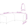 Huonekalusuojus 260 x 210 x 80 cm 420D Oxford-kangas L-muoto