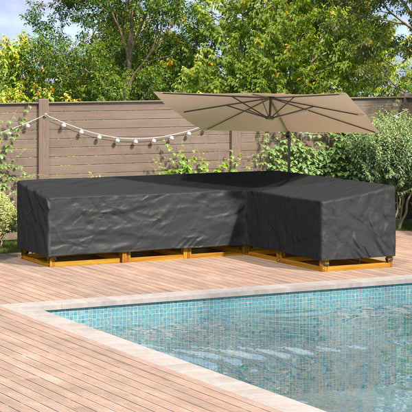 Huonekalusuojus 355 x 275 x 80 cm 210D Oxford-kangas L-muoto