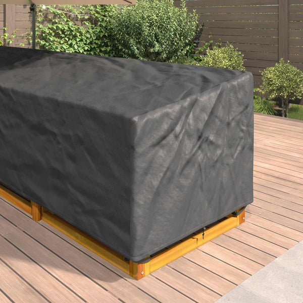 Huonekalusuojus 355 x 275 x 80 cm 600D Oxford-kangas L-muoto