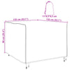 Huonekalusuojus Musta 135 x 135 x 90 cm 210D Oxford-kangas