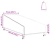 Ulkokalusteiden suojapeite 195 x 76 x 82 cm 600D Oxford-kangas